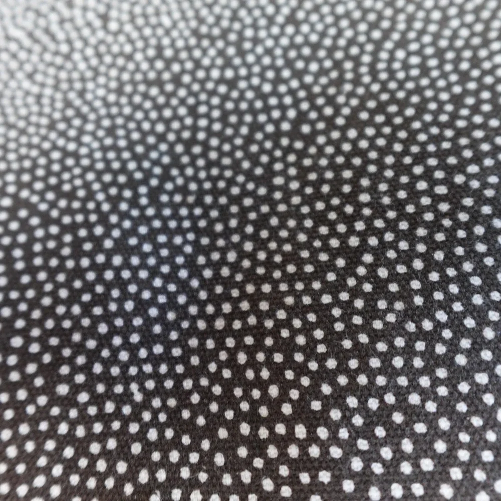 Thirty-One Gifts Brown White Micro Dot Zipper Pouch Cosmetic Bag Organizer Large